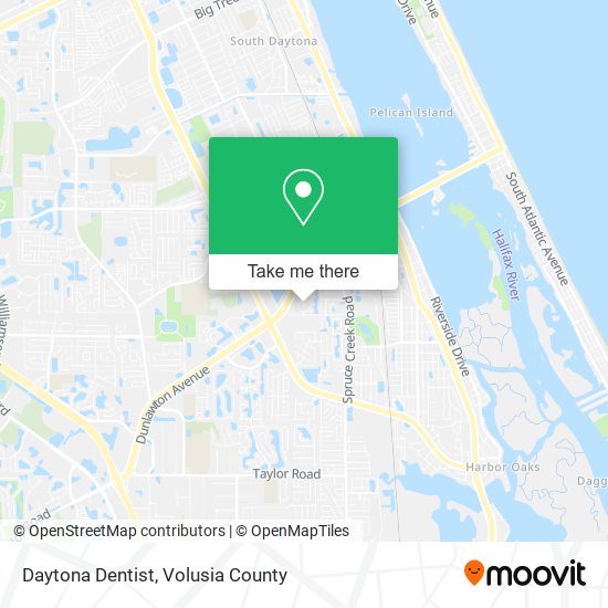 Daytona Dentist map