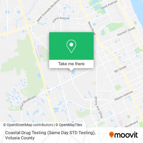 Mapa de Coastal Drug Testing (Same Day STD Testing)