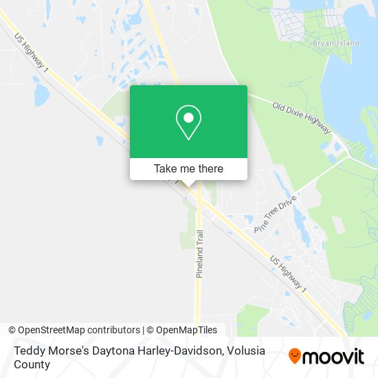 Teddy Morse's Daytona Harley-Davidson map