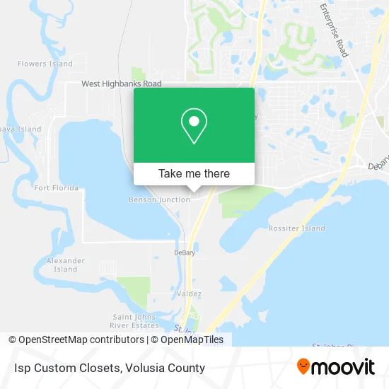 Isp Custom Closets map