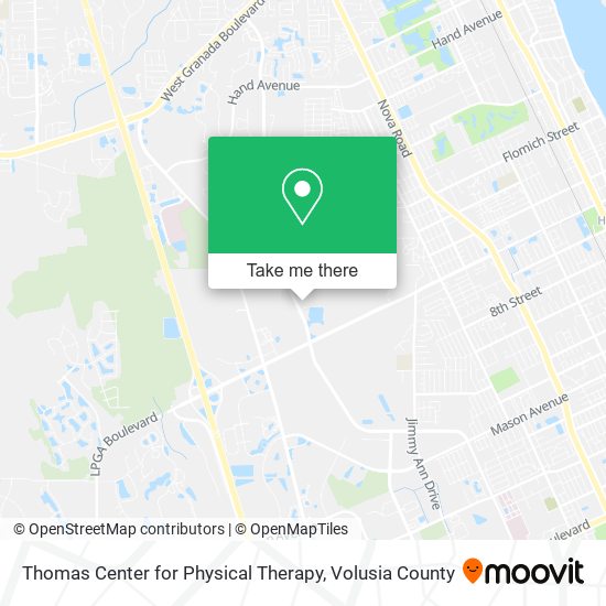Mapa de Thomas Center for Physical Therapy