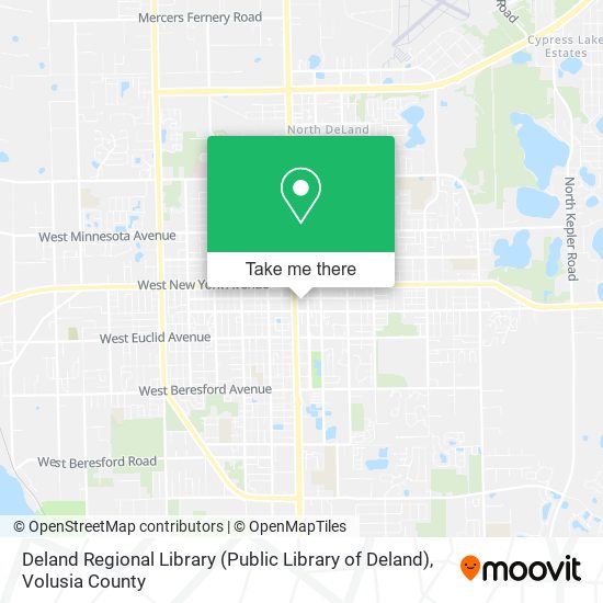 Mapa de Deland Regional Library (Public Library of Deland)