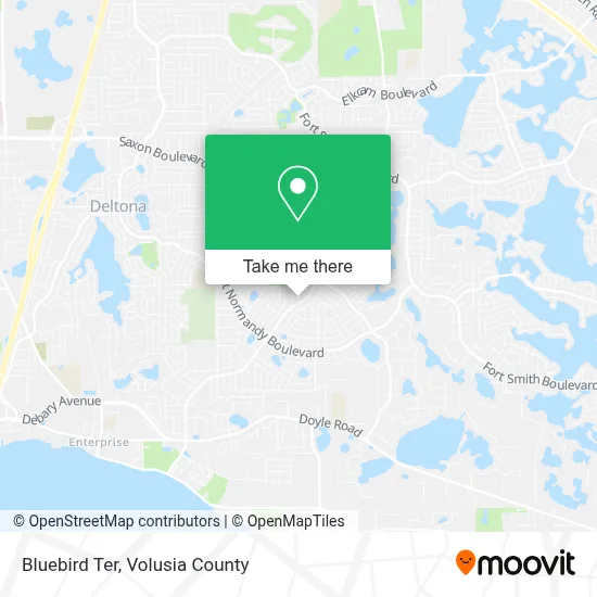 Bluebird Ter map