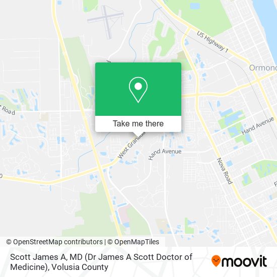 Mapa de Scott James A, MD (Dr James A Scott Doctor of Medicine)