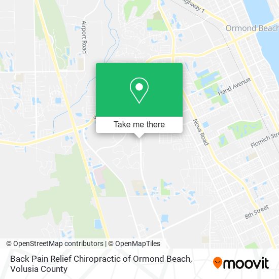 Mapa de Back Pain Relief Chiropractic of Ormond Beach