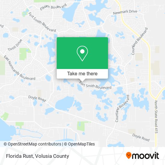 Mapa de Florida Rust