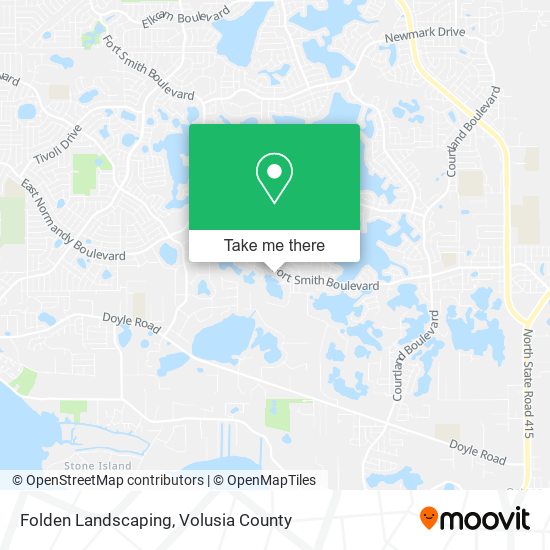 Folden Landscaping map