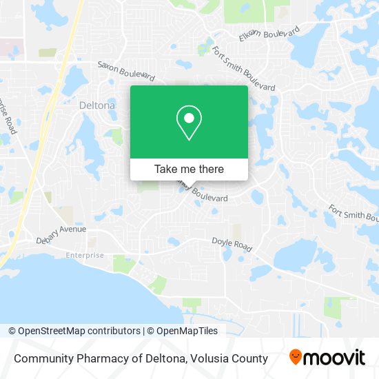 Mapa de Community Pharmacy of Deltona