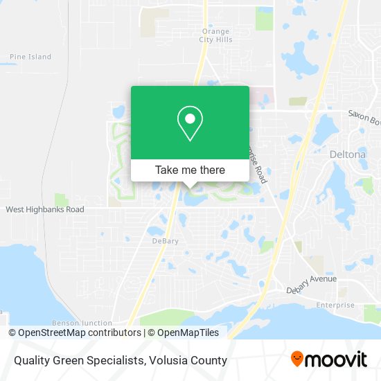 Quality Green Specialists map