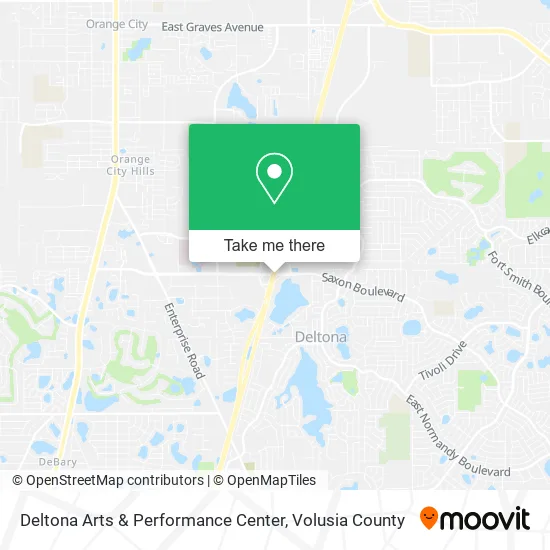 Deltona Arts & Performance Center map