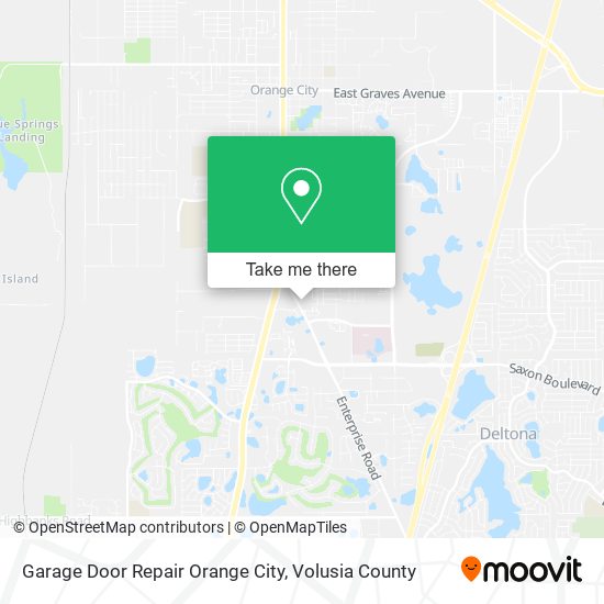 Garage Door Repair Orange City map