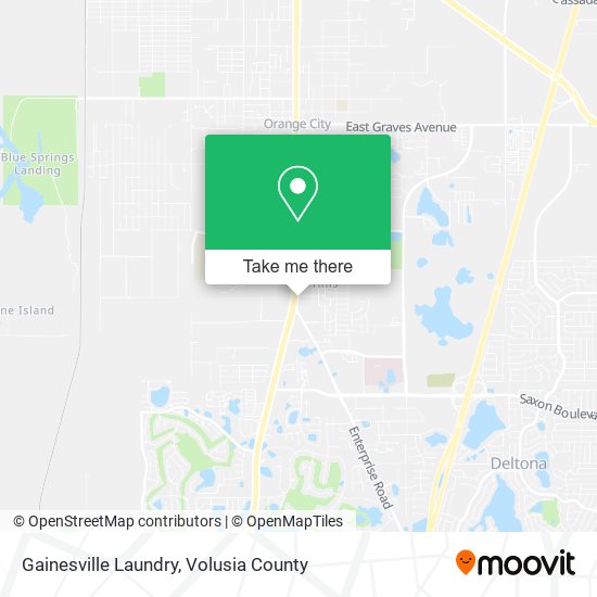 Mapa de Gainesville Laundry