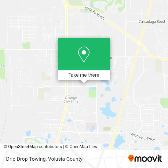 Drip Drop Towing map