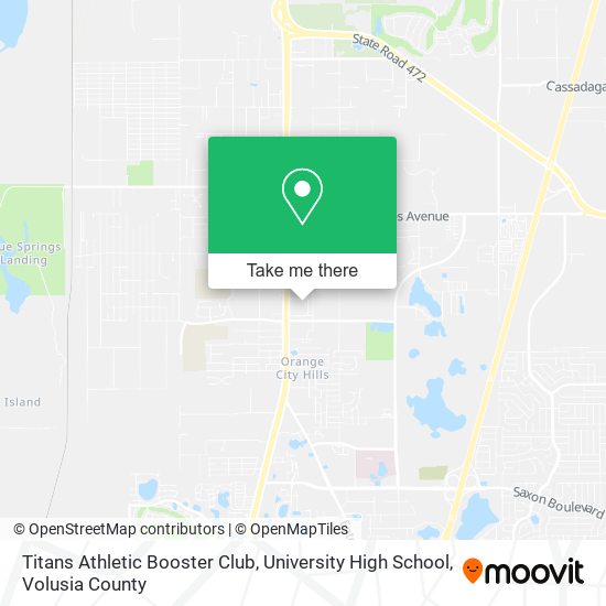 Mapa de Titans Athletic Booster Club, University High School