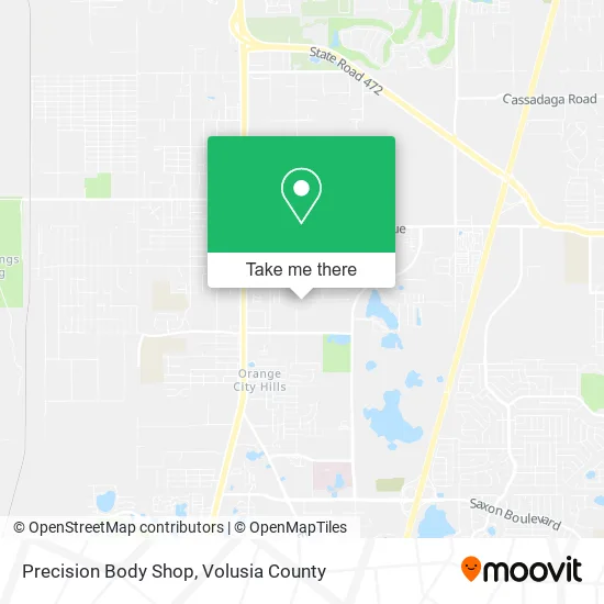 Precision Body Shop map