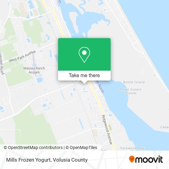 Mills Frozen Yogurt map