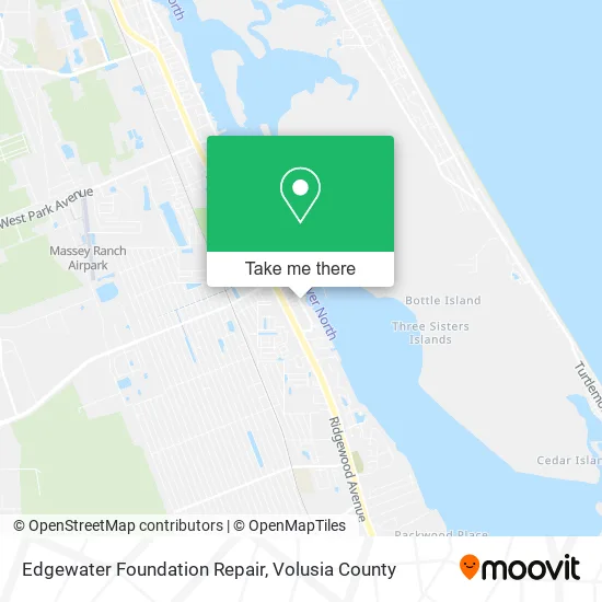 Edgewater Foundation Repair map