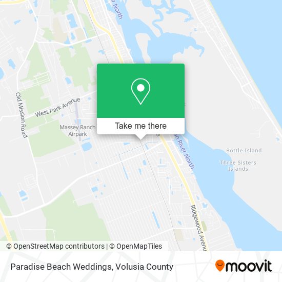 Paradise Beach Weddings map