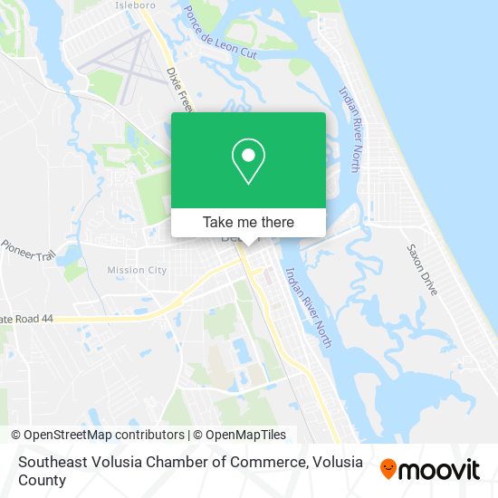 Mapa de Southeast Volusia Chamber of Commerce