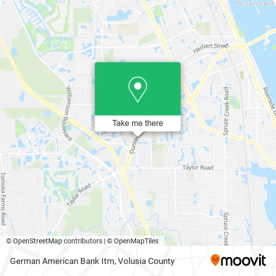 German American Bank Itm map