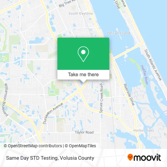 Same Day STD Testing map