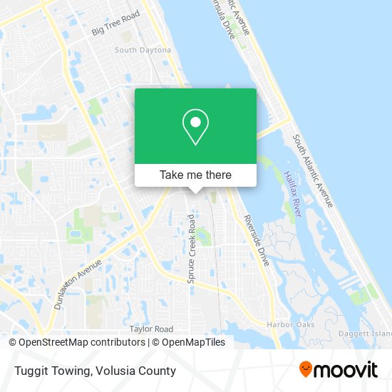 Tuggit Towing map