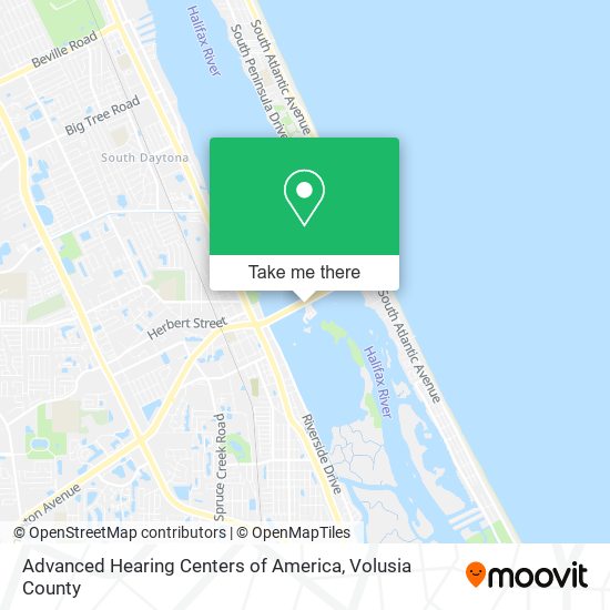 Advanced Hearing Centers of America map