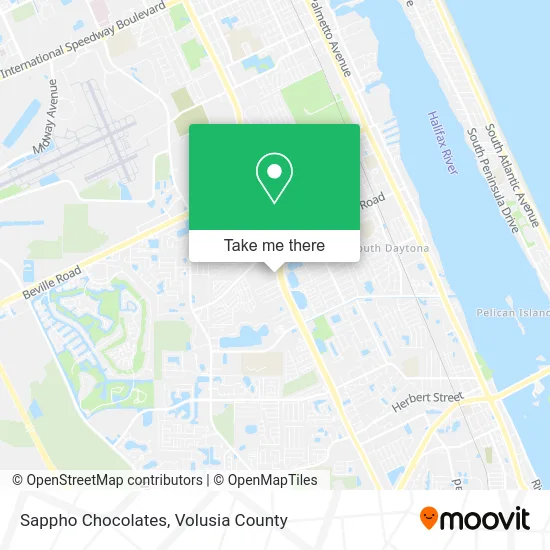Sappho Chocolates map
