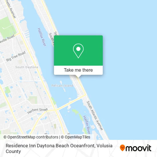 Residence Inn Daytona Beach Oceanfront map