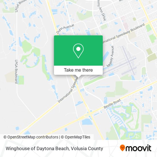 Winghouse of Daytona Beach map