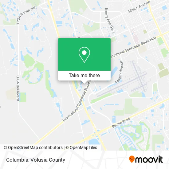 Columbia map
