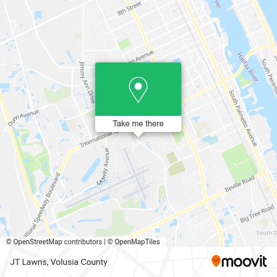 JT Lawns map