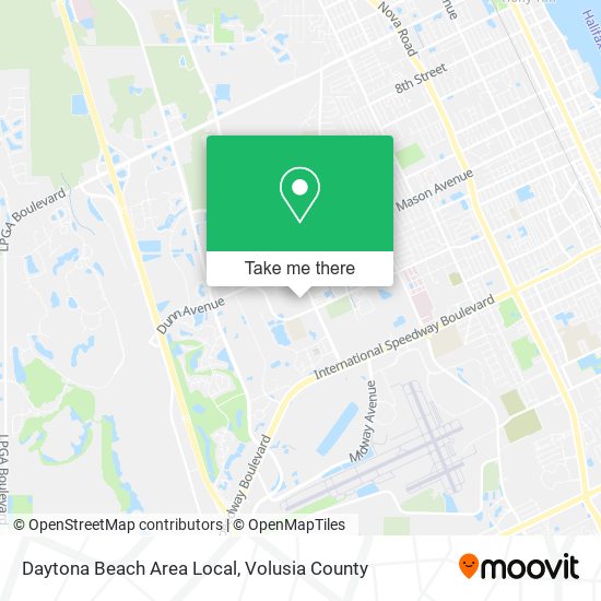 Mapa de Daytona Beach Area Local