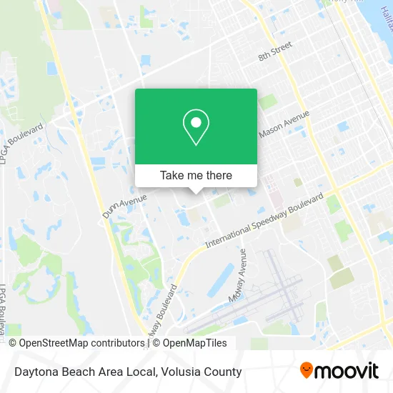 Daytona Beach Area Local map