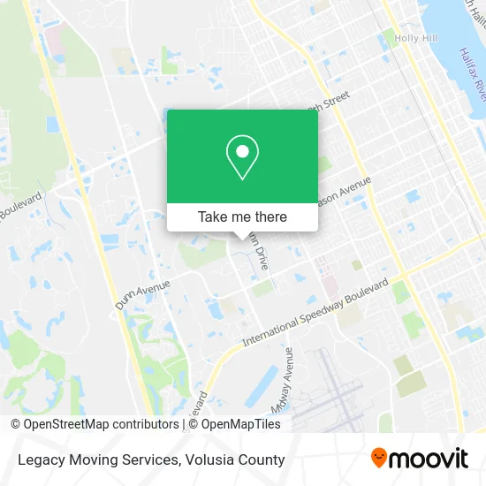 Legacy Moving Services map