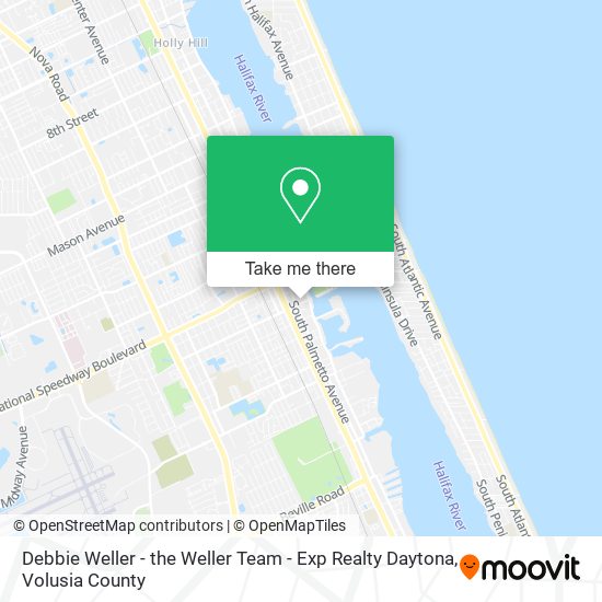 Debbie Weller - the Weller Team - Exp Realty Daytona map