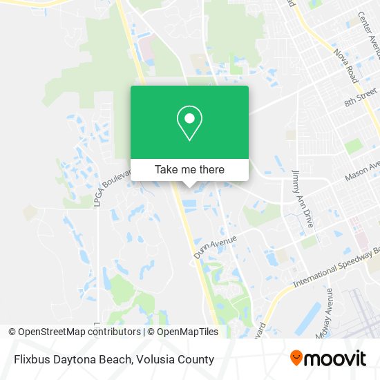 Mapa de Flixbus Daytona Beach