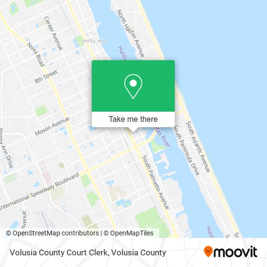 Volusia County Court Clerk map