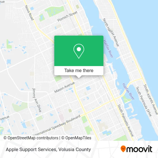 Apple Support Services map