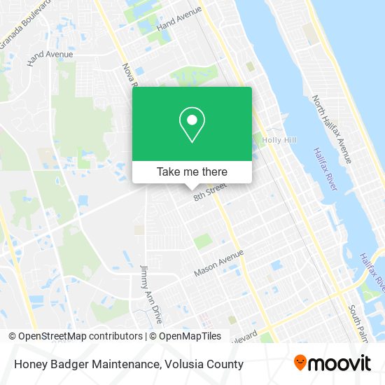Honey Badger Maintenance map