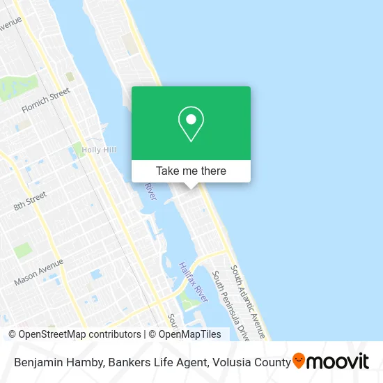 Benjamin Hamby, Bankers Life Agent map