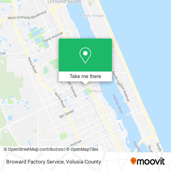 Mapa de Broward Factory Service