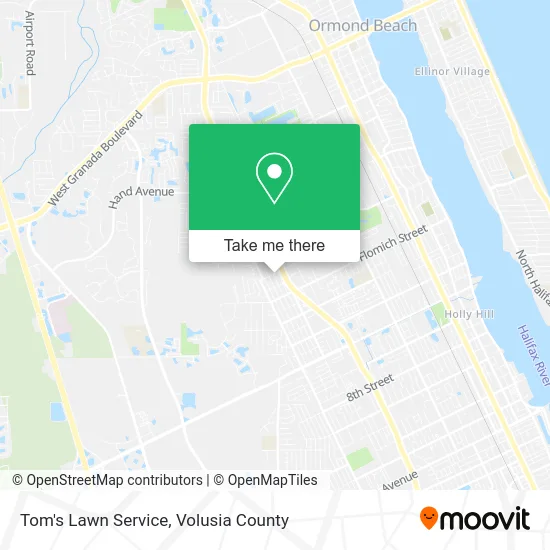 Tom's Lawn Service map
