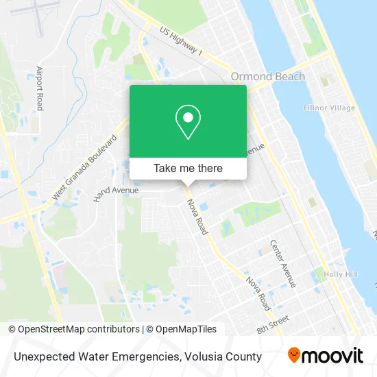 Unexpected Water Emergencies map