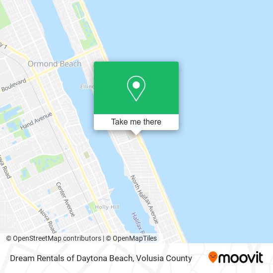 Dream Rentals of Daytona Beach map