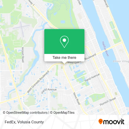 FedEx map