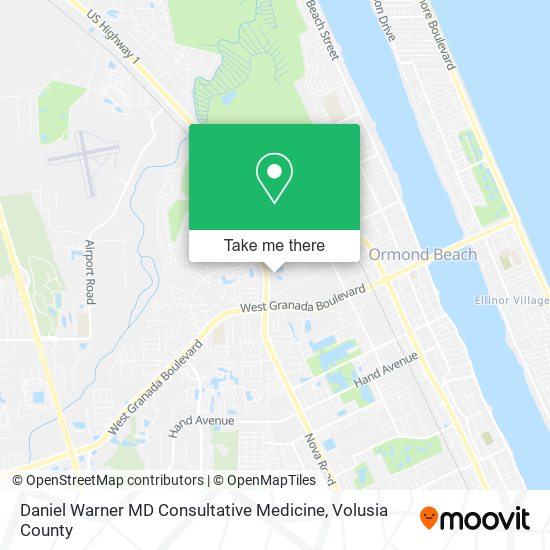 Mapa de Daniel Warner MD Consultative Medicine
