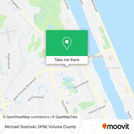 Michael Sosinski, DPM map