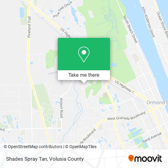 Shades Spray Tan map