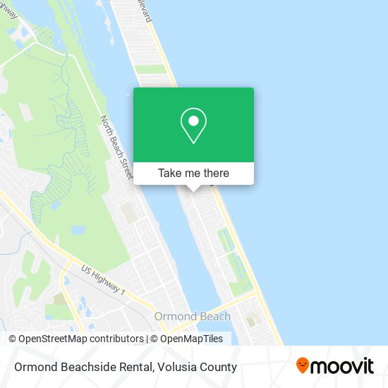 Ormond Beachside Rental map